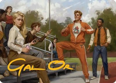 Flash Thompson Spider Fan Art Card Gold Stamped Signature Art Series: Marvel's Spider-Man Magic card