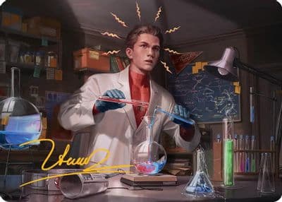 Peter Parker Art Card 3 54 Gold Stamped Signature Art Series: Marvel's Spider-Man Magic card