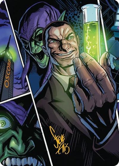 Norman Osborn Art Card Gold Stamped Signature Art Series: Marvel's Spider-Man Magic card