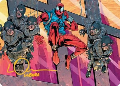 Scarlet Spider Ben Reilly Art Card Gold Stamped Signature Art Series: Marvel's Spider-Man Magic card