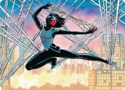 Silk Web Weaver Art Card 39 54 Art Series: Marvel's Spider-Man Magic card