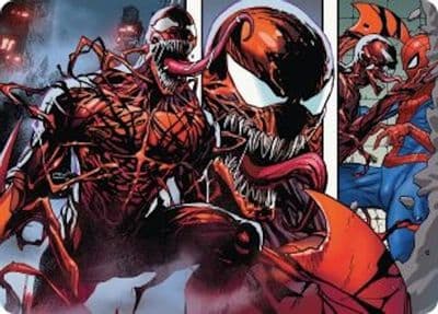 Carnage Crimson Chaos Art Card Art Series: Marvel's Spider-Man Magic card