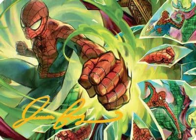 Kapow Art Card Gold Stamped Signature Art Series: Marvel's Spider-Man Magic card