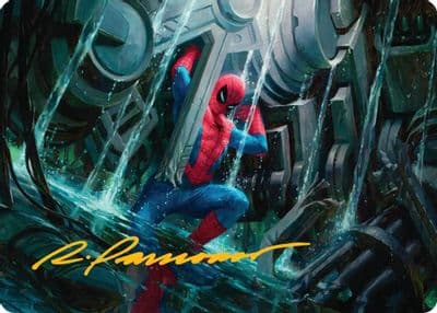 Strength of Will Art Card Gold Stamped Signature Art Series: Marvel's Spider-Man Magic card
