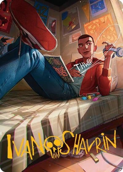 Miles Morales Art Card Gold Stamped Signature Art Series: Marvel's Spider-Man Magic card
