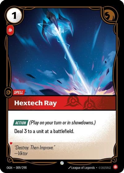 Hextech Ray Origins Riftbound card