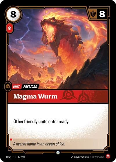 Magma Wurm Origins Riftbound card