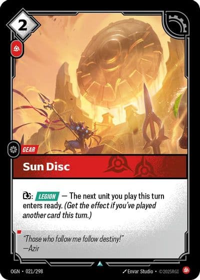 Sun Disc Origins Riftbound card