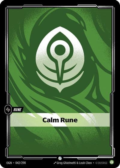 Calm Rune Origins Riftbound card