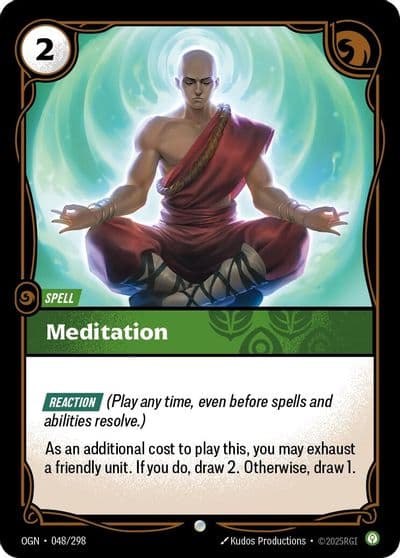 Meditation Origins Riftbound card
