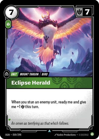 Eclipse Herald Origins Riftbound card