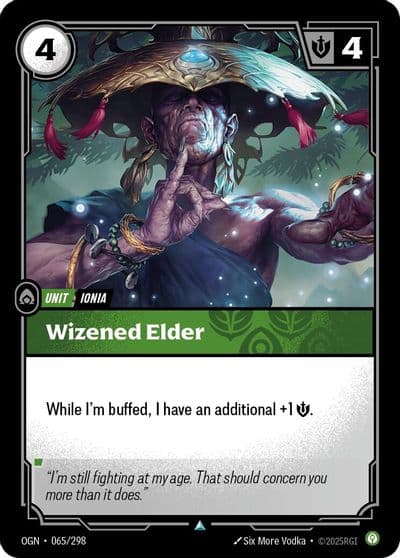 Wizened Elder Origins Riftbound card
