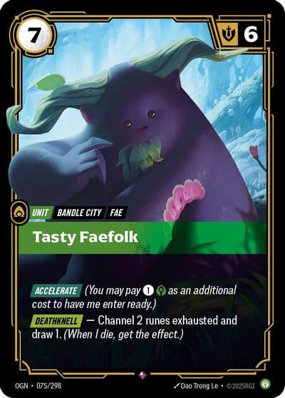 Tasty Faefolk Origins Riftbound card