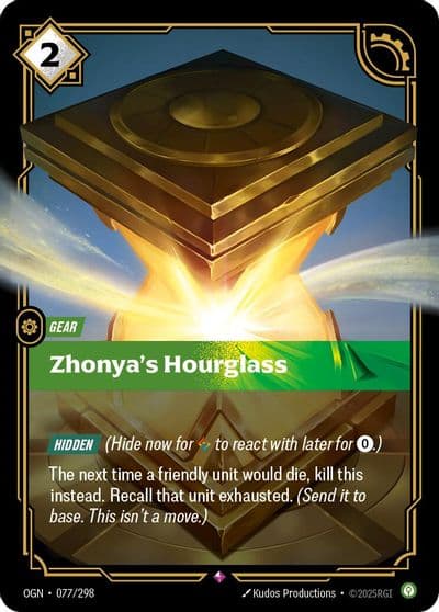 Zhonyas Hourglass Origins Riftbound card