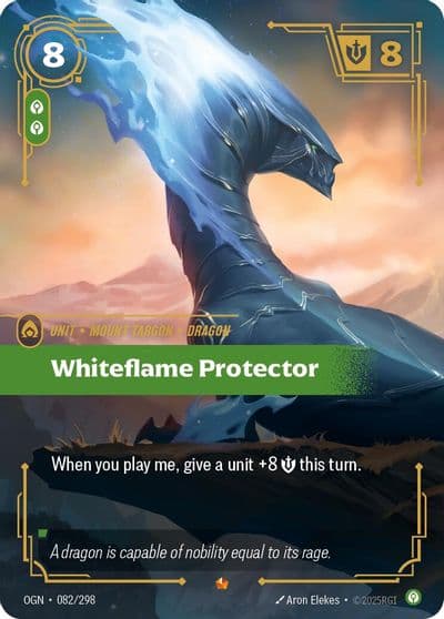 Whiteflame Protector Origins Riftbound card