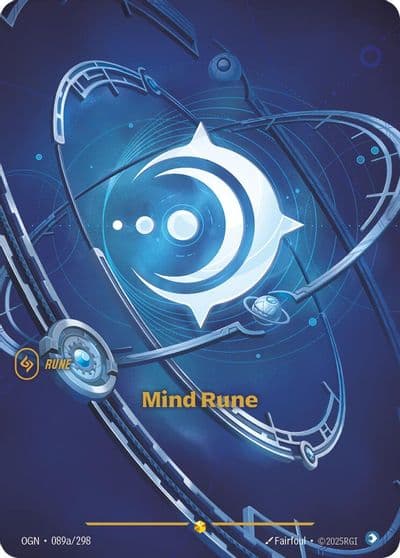 Mind Rune Alternate Art Origins Riftbound card
