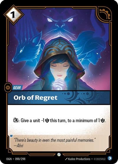 Orb of Regret Origins Riftbound card