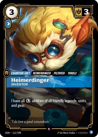 Heimerdinger Inventor Origins Riftbound card