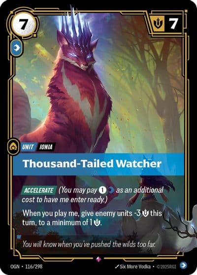 Thousand Tailed Watcher Origins Riftbound card