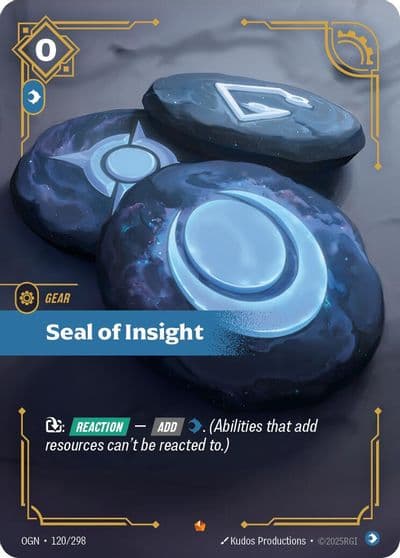 Seal of Insight Origins Riftbound card