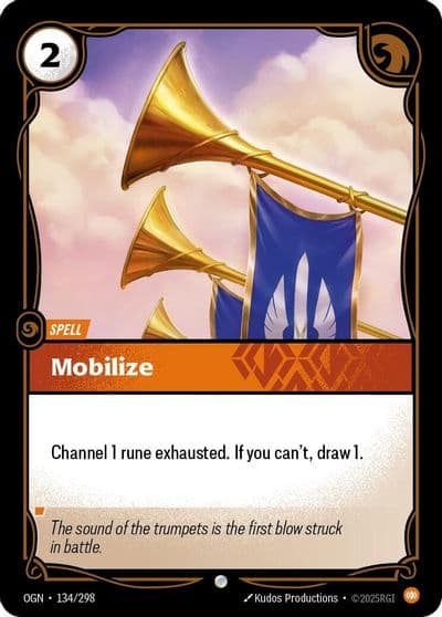 Mobilize Origins Riftbound card