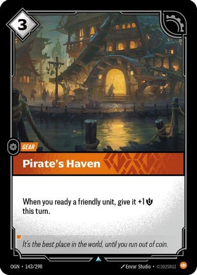 Pirates Haven Origins Riftbound card