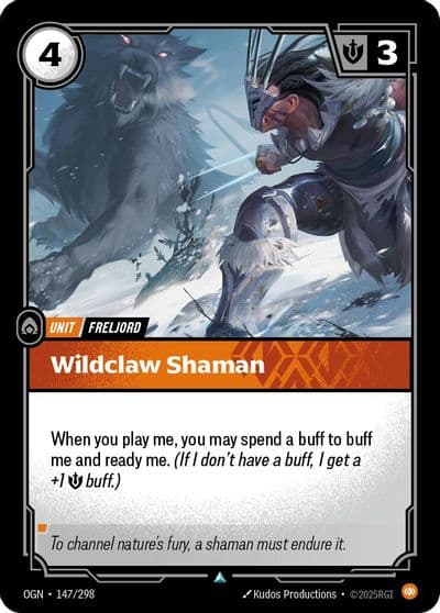 Wildclaw Shaman Origins Riftbound card