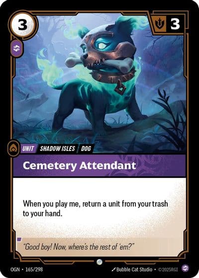 Cemetery Attendant Origins Riftbound card
