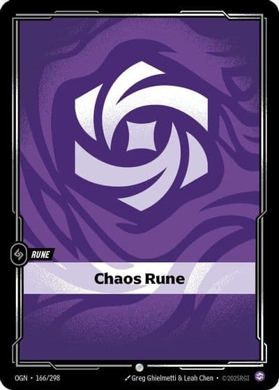 Chaos Rune Origins Riftbound card