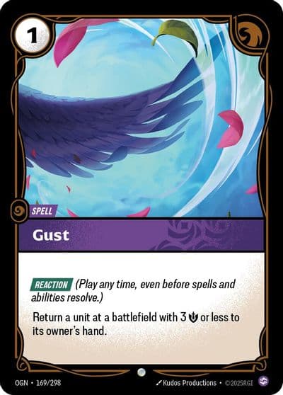 Gust Origins Riftbound card