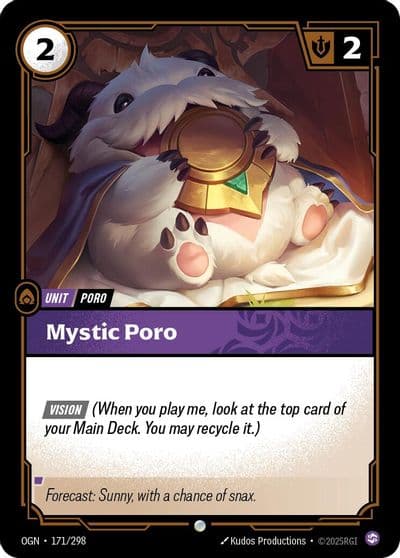 Mystic Poro Origins Riftbound card