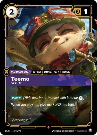 Teemo Scout Origins Riftbound card