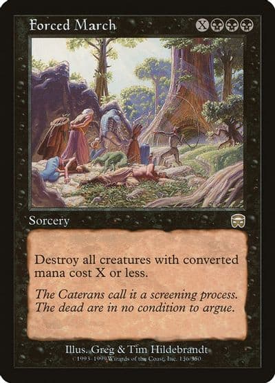 Forced March Mercadian Masques Magic card