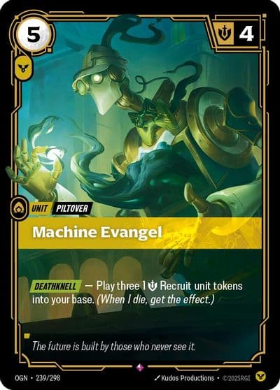 Machine Evangel Origins Riftbound card