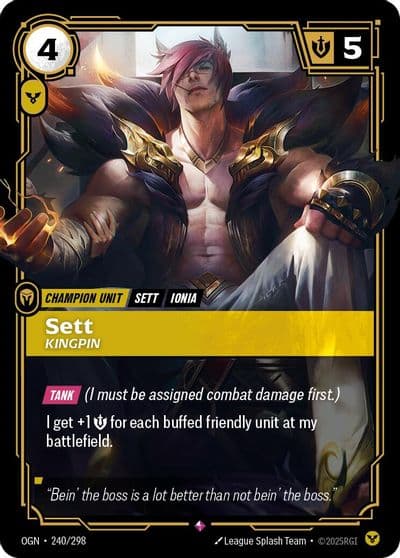Sett Kingpin Origins Riftbound card