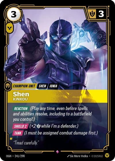 Shen Kinkou Origins Riftbound card