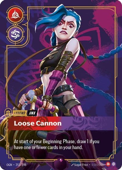 Jinx Loose Cannon Origins Riftbound card