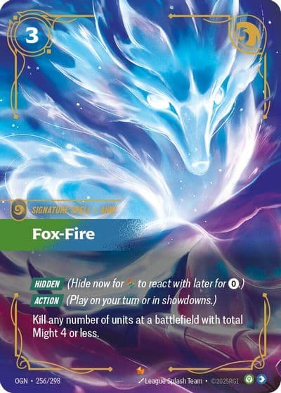 Fox Fire Origins Riftbound card