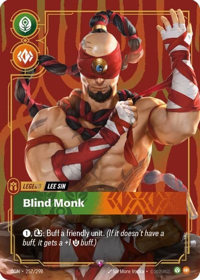 Lee Sin Blind Monk Origins Riftbound card