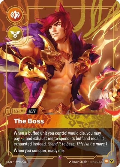 Sett The Boss Origins Riftbound card