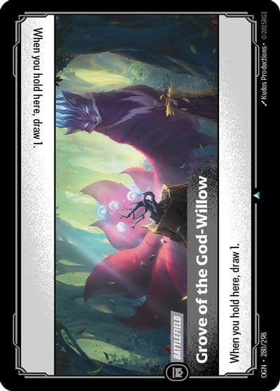 Grove of the God Willow Origins Riftbound card