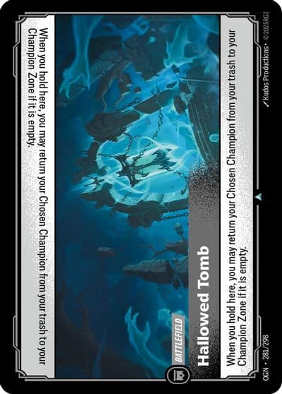Hallowed Tomb Origins Riftbound card