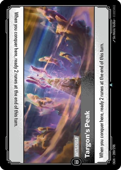 Targons Peak Origins Riftbound card