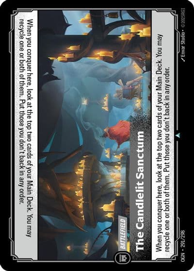 The Candlelit Sanctum Origins Riftbound card
