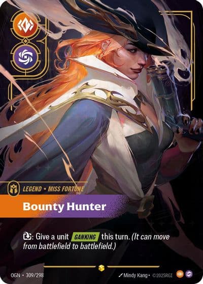 Miss Fortune Bounty Hunter Overnumbered Origins Riftbound card
