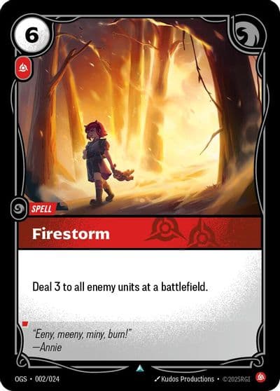 Firestorm Origins: Proving Grounds Riftbound card