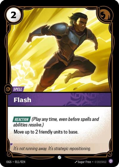 Flash Origins: Proving Grounds Riftbound card
