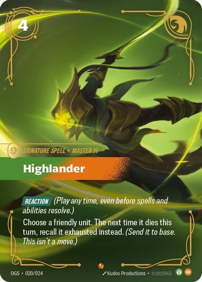 Highlander Origins: Proving Grounds Riftbound card