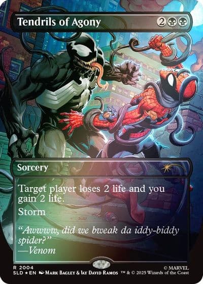 Tendrils of Agony 2004 Rainbow Foil Secret Lair Drop Series Magic card