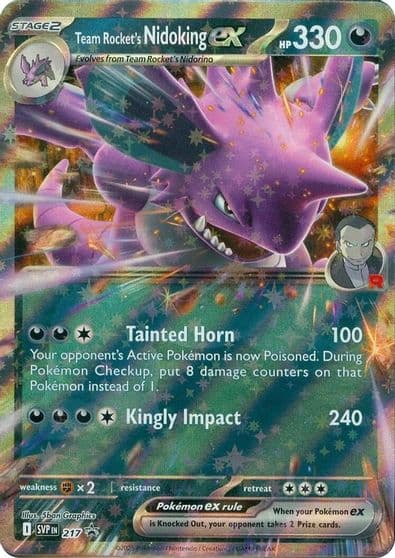 Team Rocket's Nidoking ex - 217 SV: Scarlet & Violet Promo Cards Pokemon card